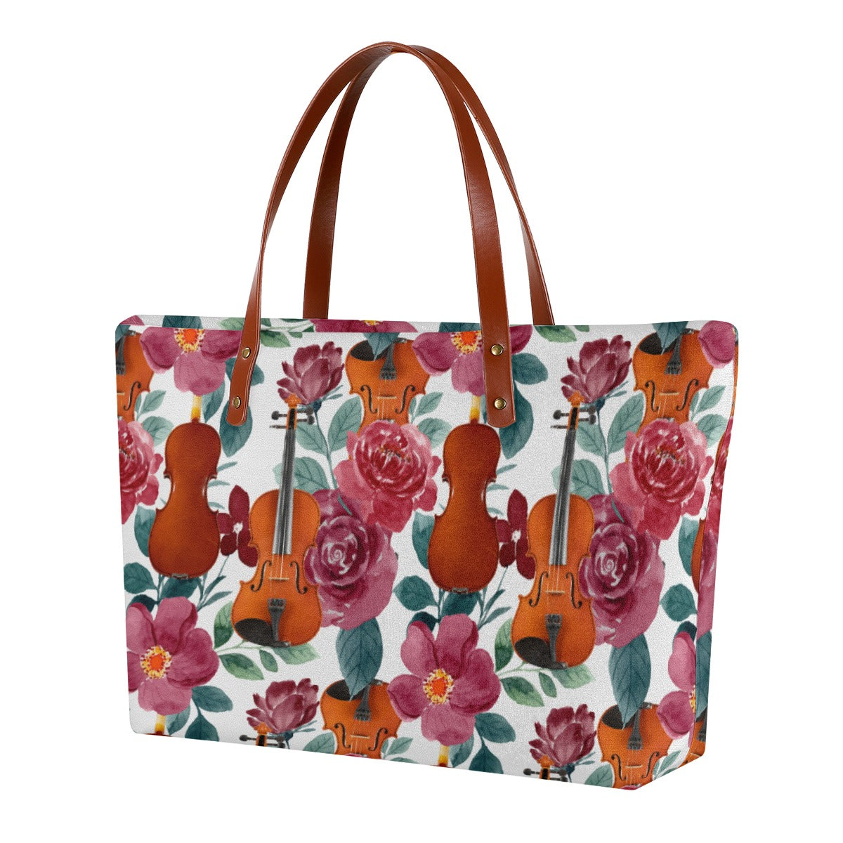 Violin Rose Tote Bag