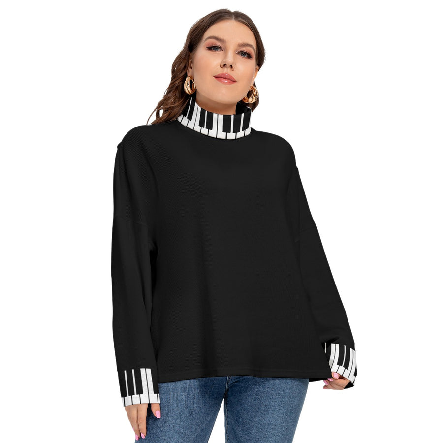 Piano Keys Turtleneck Sweater