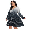 Musical Black Plus Size Dress