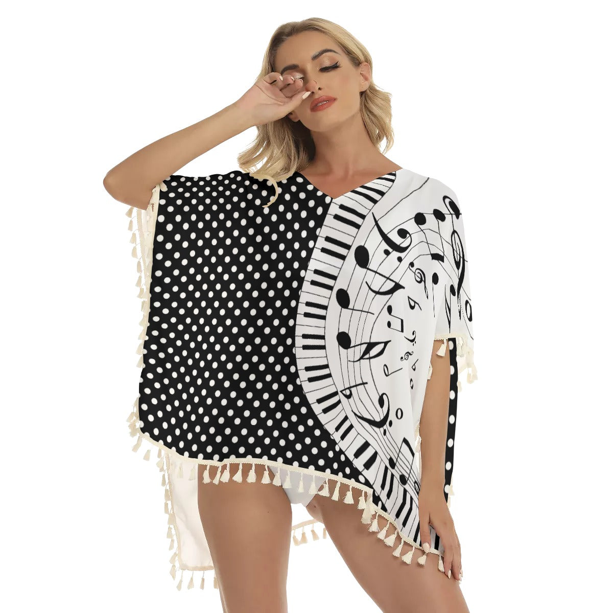 Musical Fringed Shawl