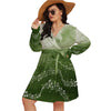 Musical Green Plus Size Dress