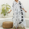 Piano Keys Musical Kaftan Robe