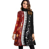 Piano Musical High Neck Dress