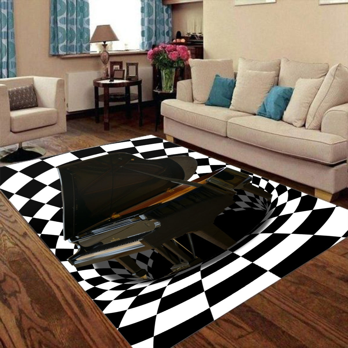 Grand Piano Hole Floor Mat