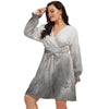 Musical Grey Plus Size Dress