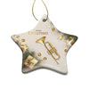 Pentagram Shape Christmas Ceramic Pendant
