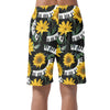 Piano Keys Sunflower Casual Shorts