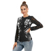 Music Notes T-Shirt Sleeve Lace