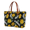 Piano Keys Sunflower Tote Bag