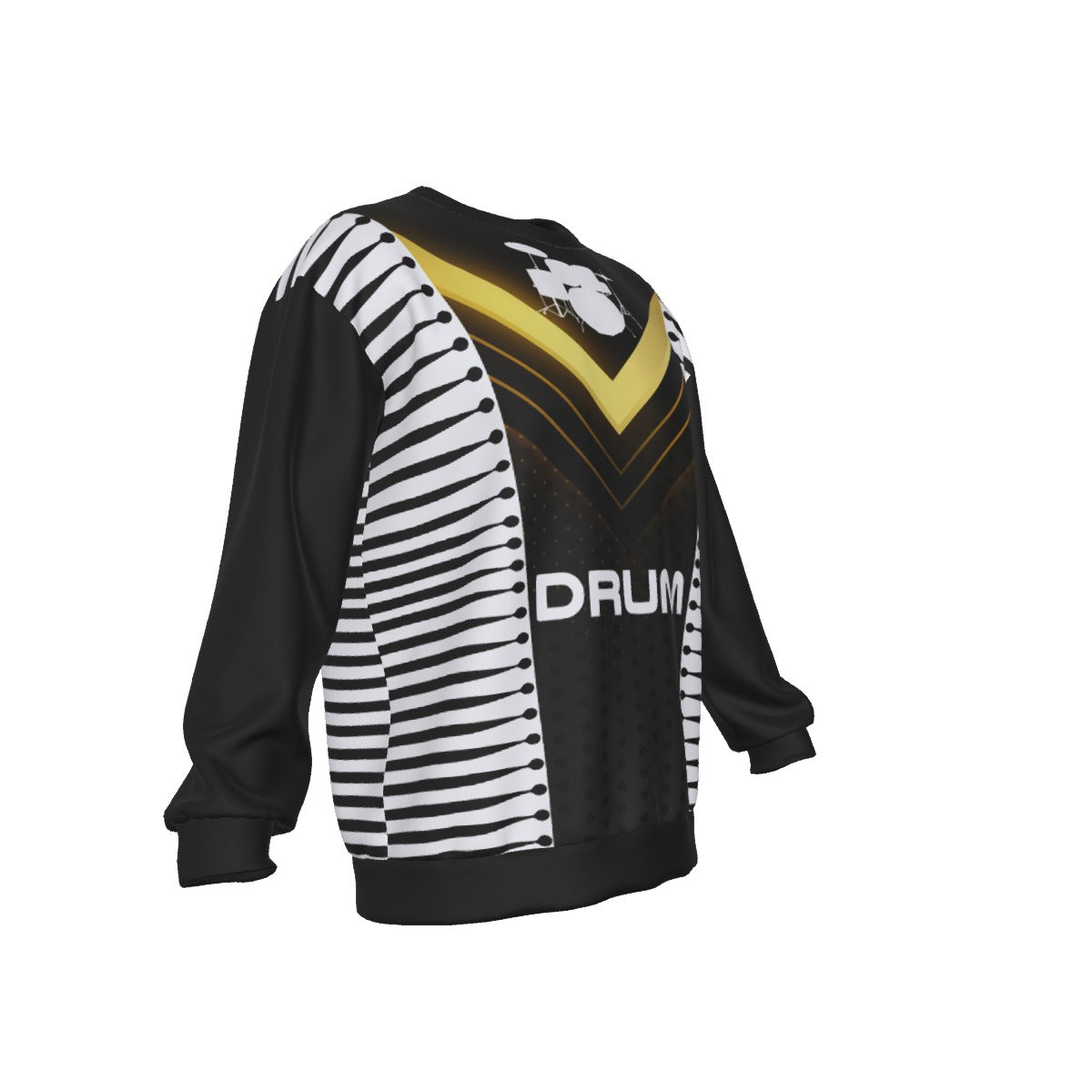 All-Over Print Men's Drop Shoulder Round Neck Long-Sleeved Sweatshirt