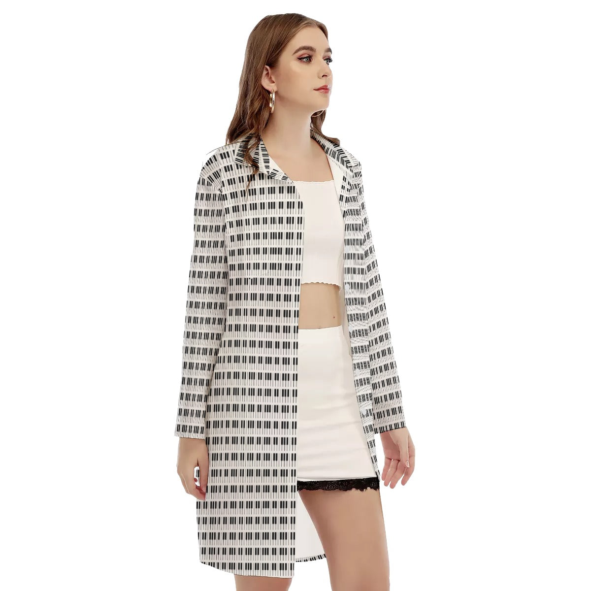 Piano Keys Shirt Placket