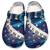 Piano Keys Abstract Classic Clogs