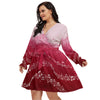 Musical Red Plus Size Dress