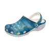 Music Notes Blue Clogs