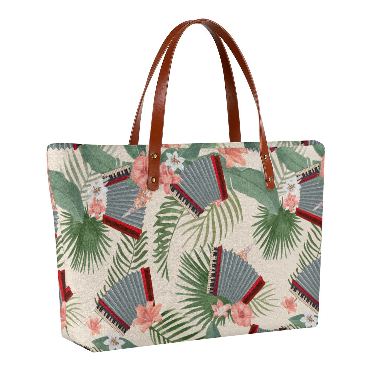 Accordion Floral Tote Bag