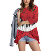 Music Piano Keys Red Sweatshirt