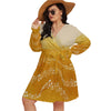 Musical Yellow Plus Size Dress