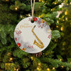 Round Christmas Ceramic endant