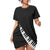 Piano Keys Black Hem Dress