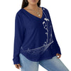 Musical Blue Plus Size T-Shirt