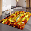 Music Notes Flame Floor Mat