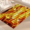 Music Notes Flame Floor Mat