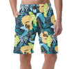 Guitar Floral Pattern Casual Shorts