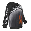 Violin Art Black Sweatshirt