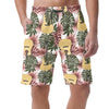 Guitar Tropical Pattern Casual Shorts