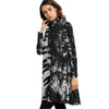 All-Over Print Women's High Neck Dress With Long Sleeve