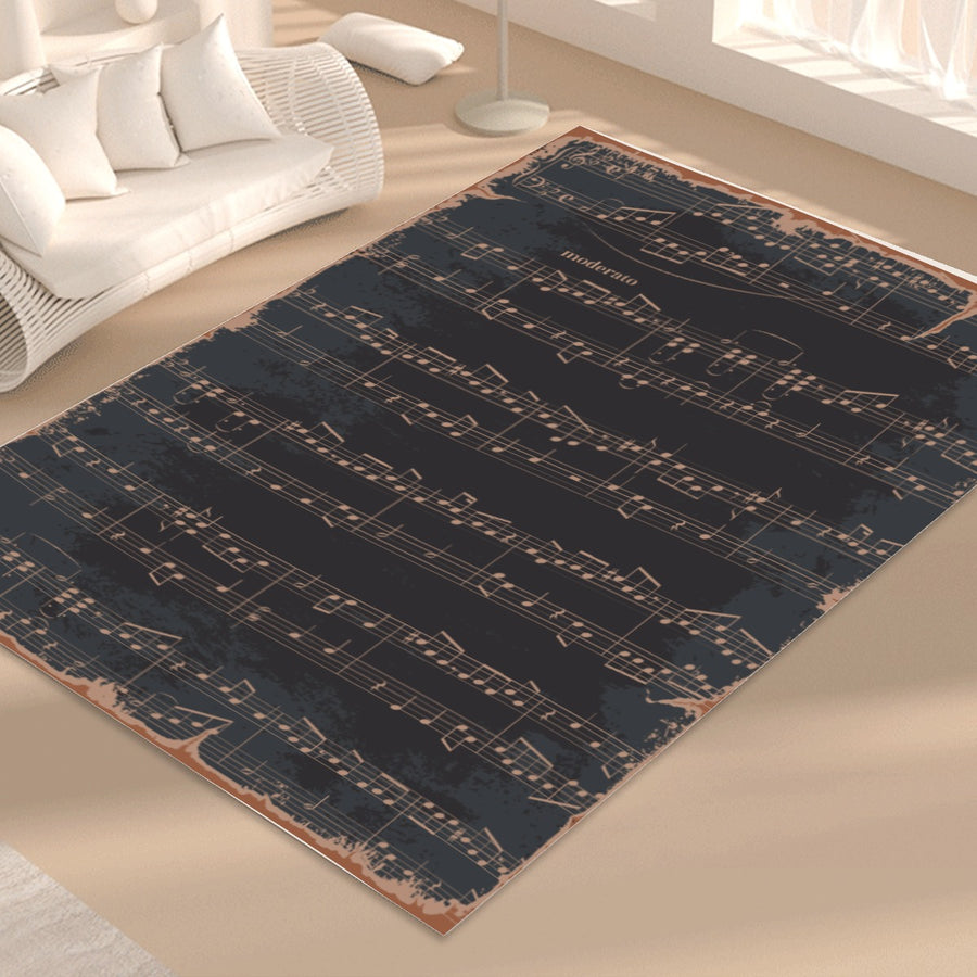 Music Notes Vintage Floor Mat