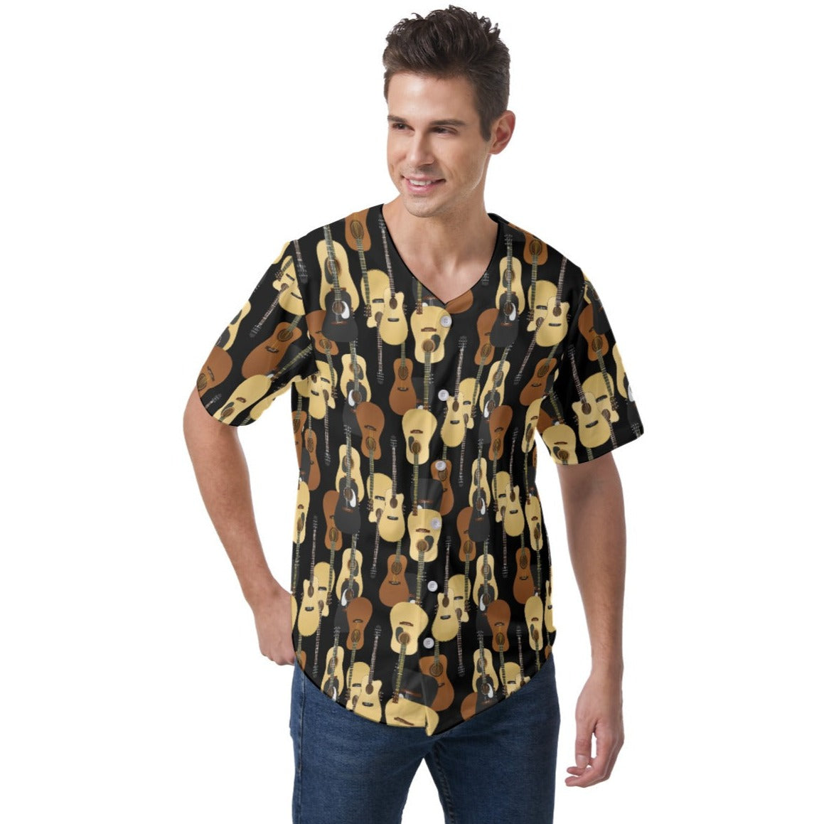 Guitars Baseball Jersey Shirt