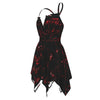 Red Music Notes Sleeveless Dress