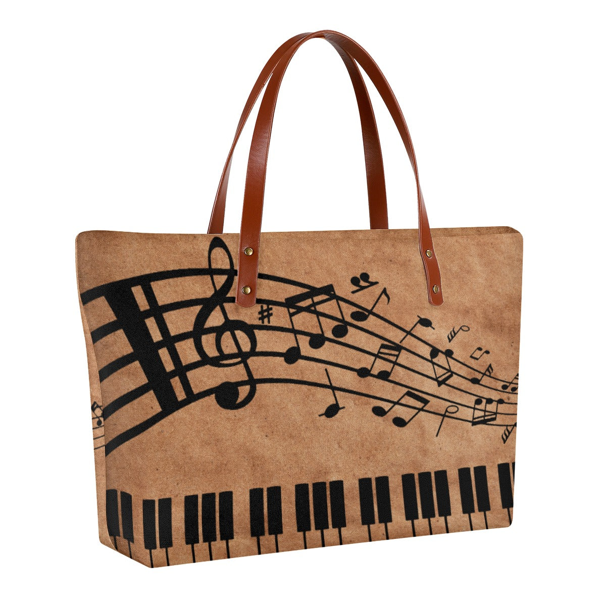 Piano Music Notes Tote Bag