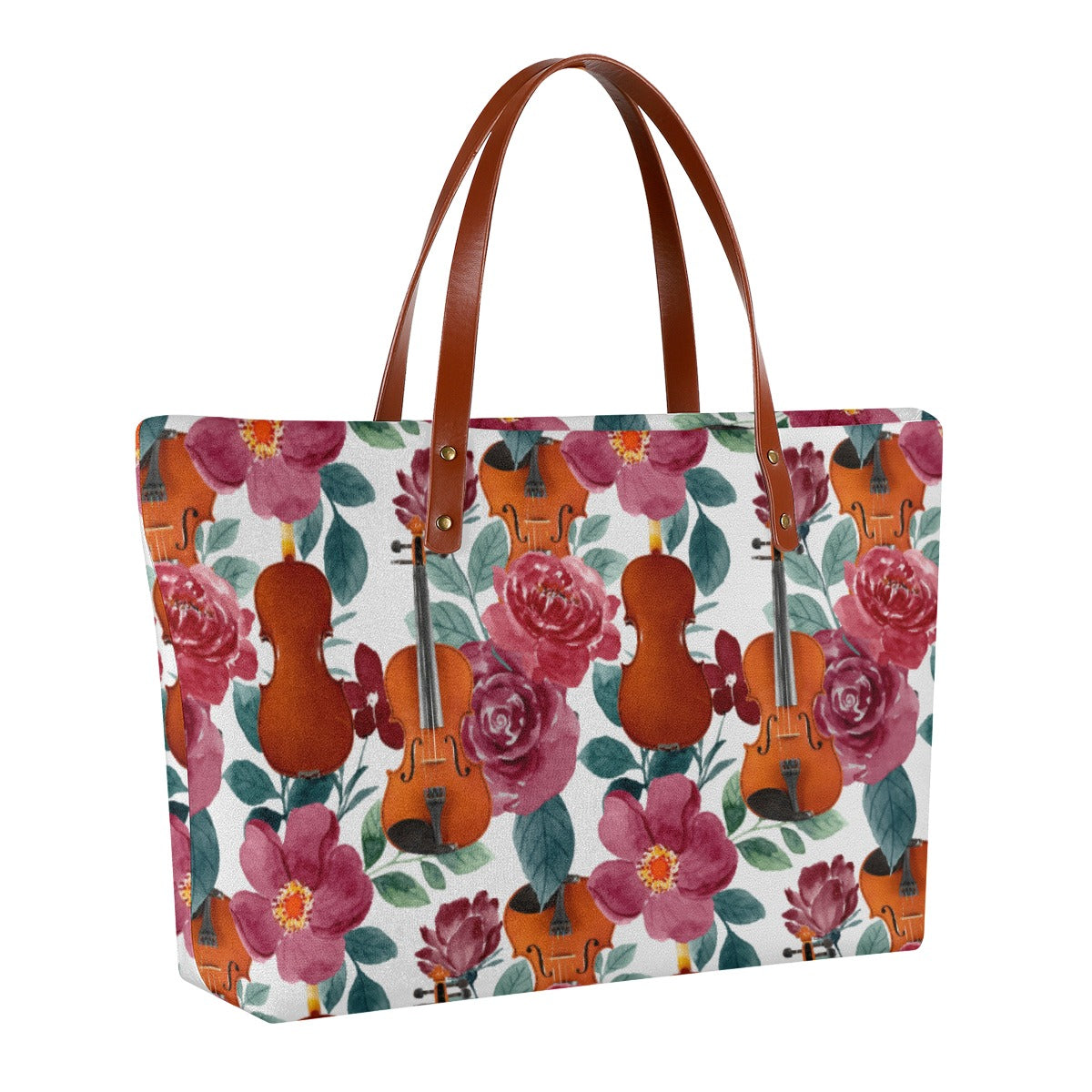 Violin Rose Tote Bag