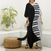 Piano Keys Kaftan Robe