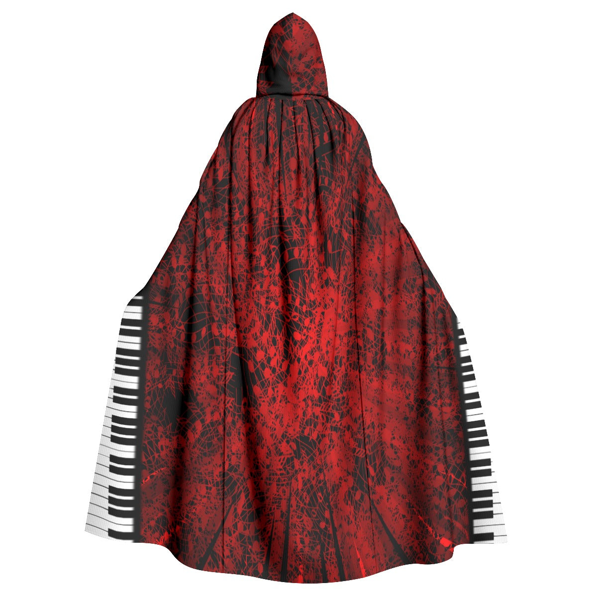 Piano Music Hooded Cloak