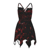 Red Music Notes Sleeveless Dress