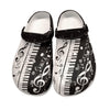 Musical Notes Piano Clogs