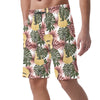 Guitar Tropical Pattern Casual Shorts