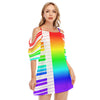 Rainbow Piano Off-Shoulder Dress