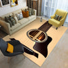 Wood Guitar Vector Floor Mat