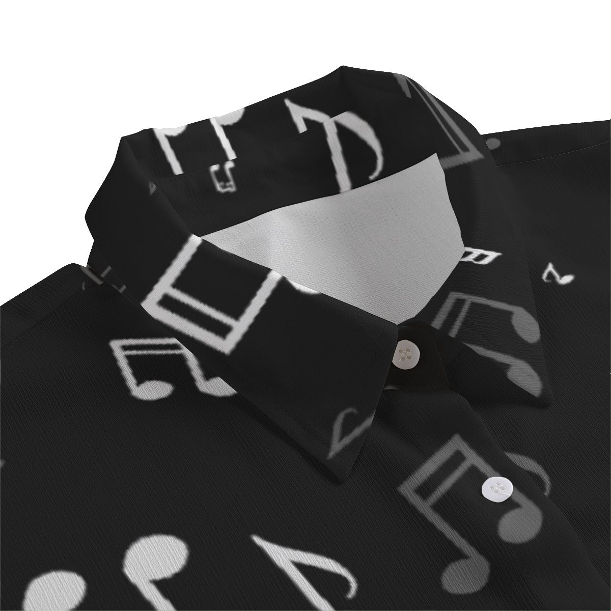Music Notes Chiffon Shirt