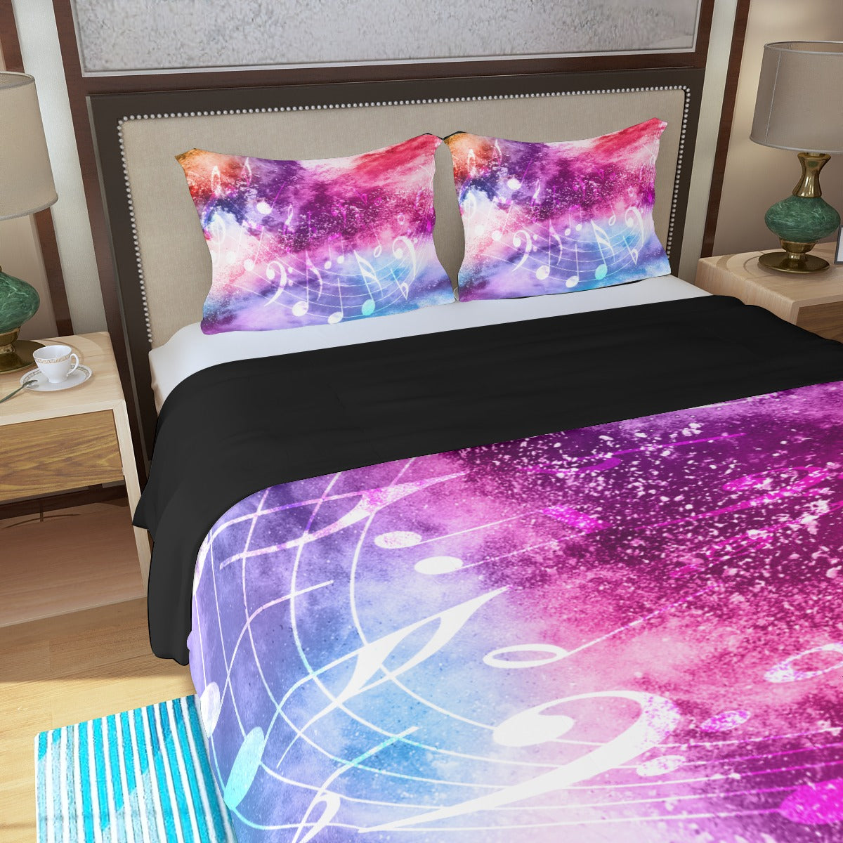 Music Notes Duvet Cover