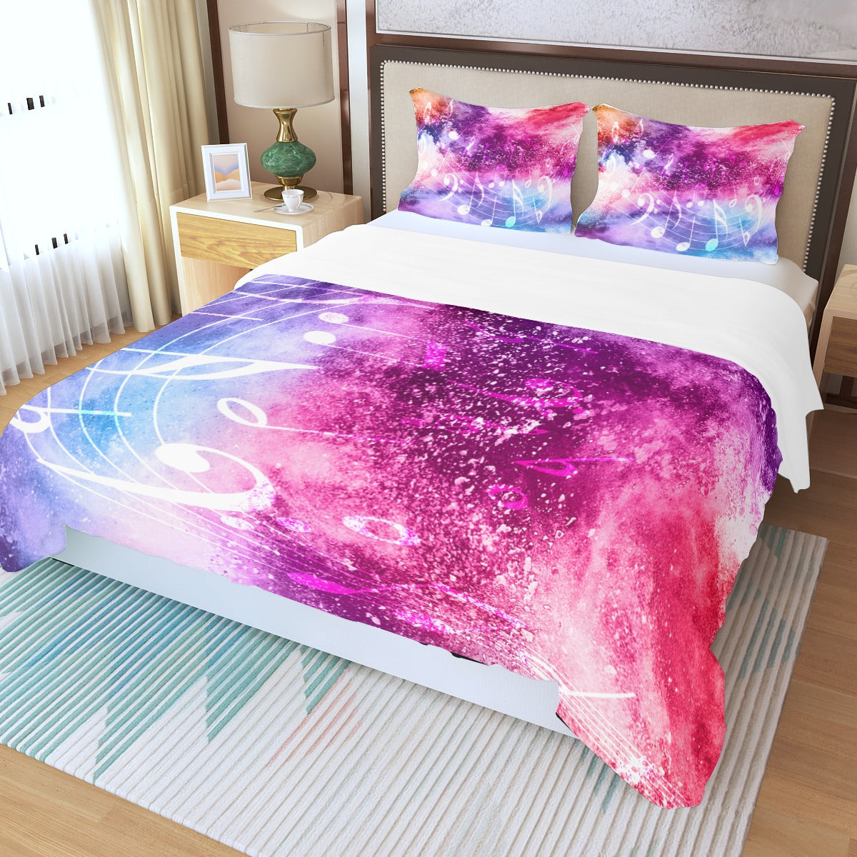 Music Notes Duvet Cover