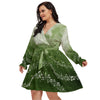 Musical Green Plus Size Dress