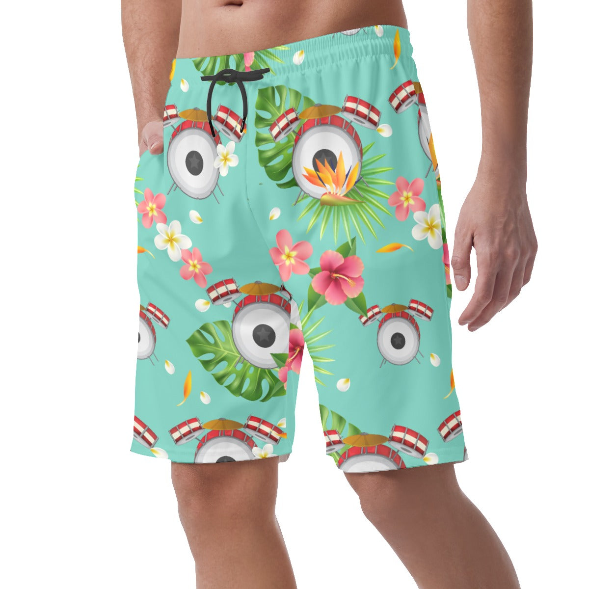 Drum Floral Casual Shorts