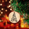 Round Christmas Ceramic endant