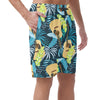 Guitar Floral Pattern Casual Shorts