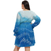 Musical Blue Plus Size Dress